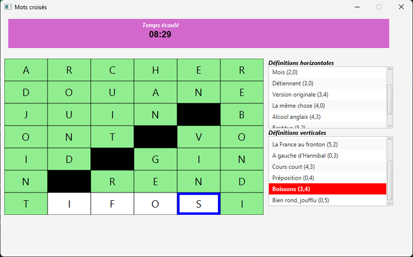 Mot Croisés - Desktop